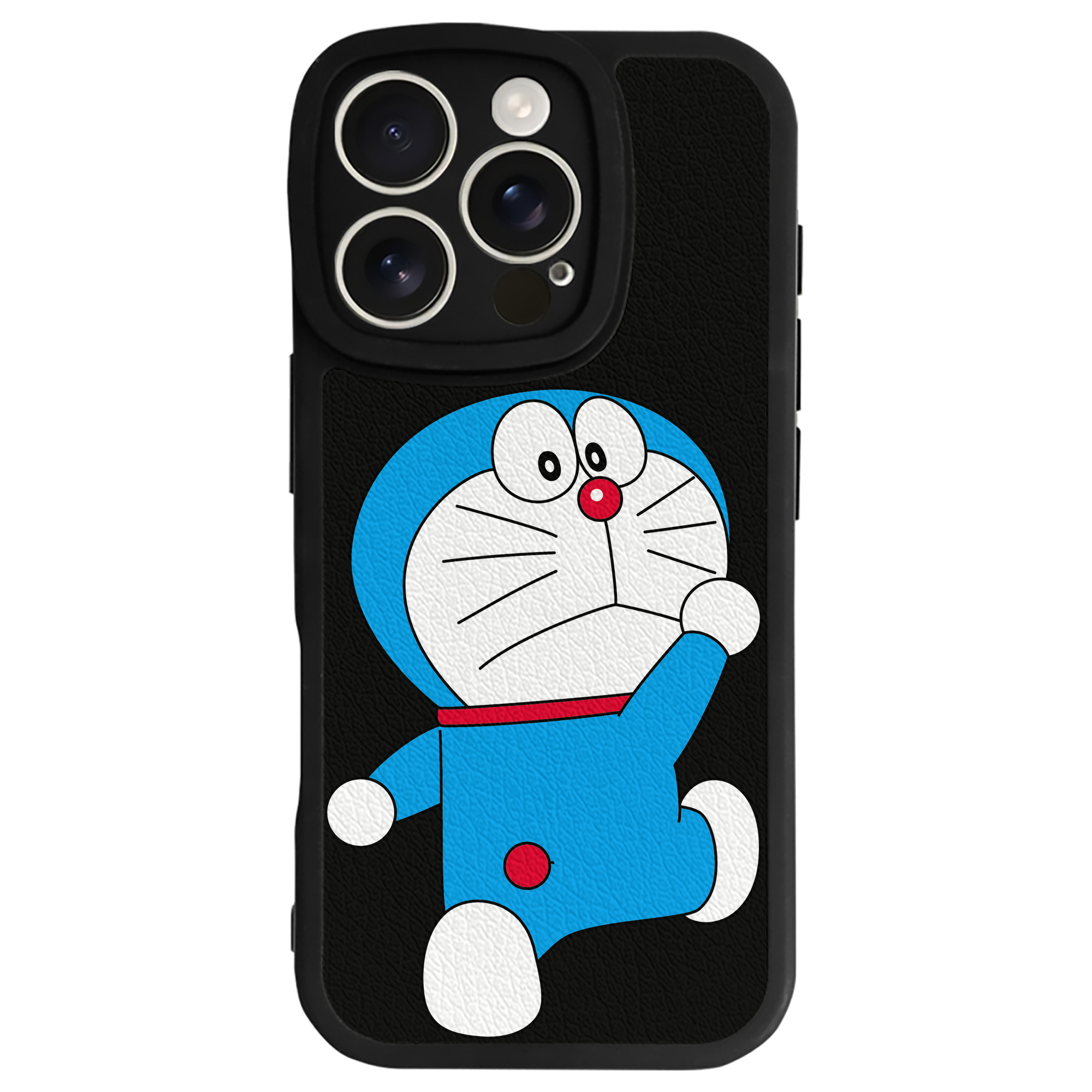 （画像用） ドラえもん Doraemon 【iPhone 16シリーズ対応】シリコンスマホケース（レザー調） 材質：シリコン